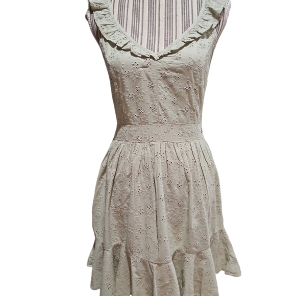 GUESS LOS ANGELES AUTHENTIC DENIM SHARON EYALET MINI DRESS SIZE S - Picture 2 of 16